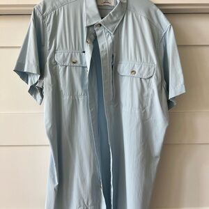 Poncho Sky Blue Casual Shirt